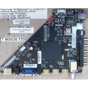 DGTEC DG5520UHDS MAIN BOARD A19010013 T.MS638.733